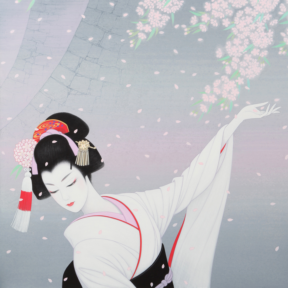 桜」季節を感じる美人画案内02 | BLOG | 鶴田一郎：ICHIRO TSURUTA